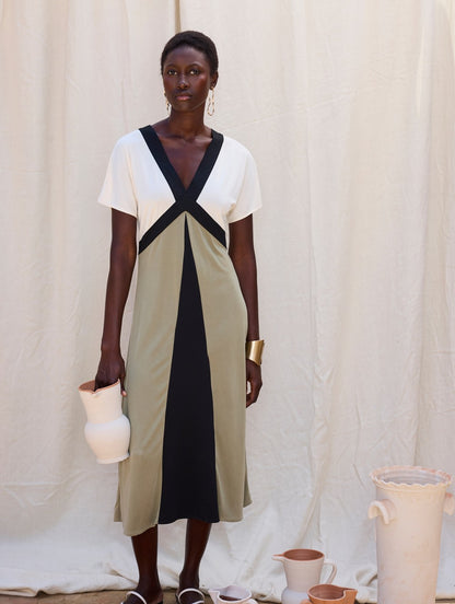 Skatie Tricolor Modal Dress