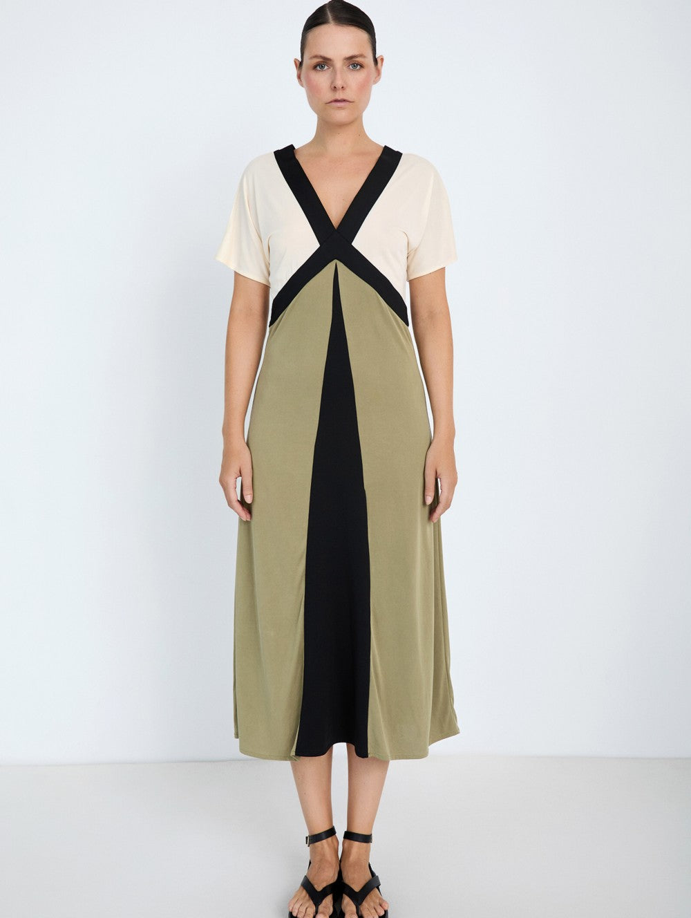 Skatie Tricolor Modal Dress