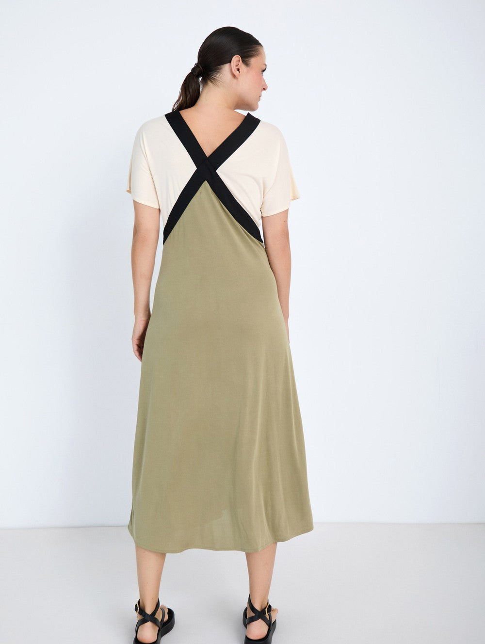Skatie Tricolor Modal Dress