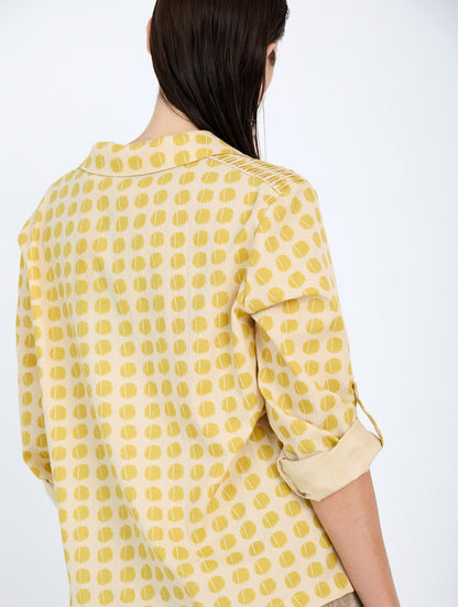 Skatie Polka-dot co shirt - Brass