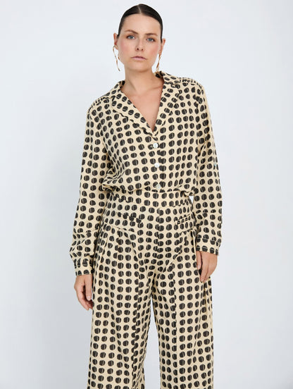 Skatie Polka-dot co shirt - Black