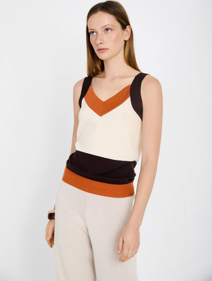 Skatie Intarsia knit top