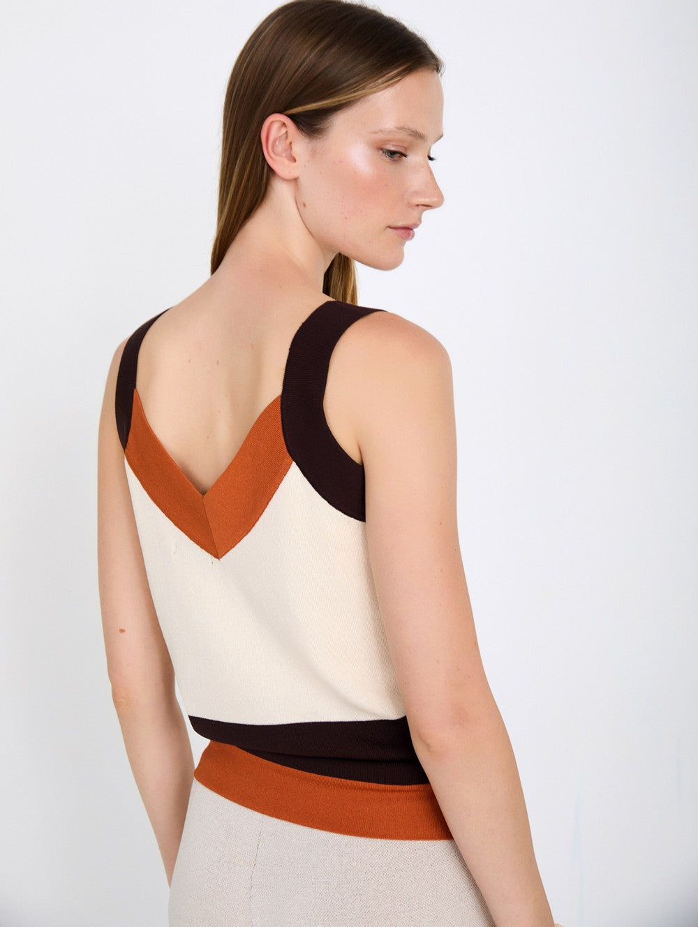 Skatie Intarsia knit top