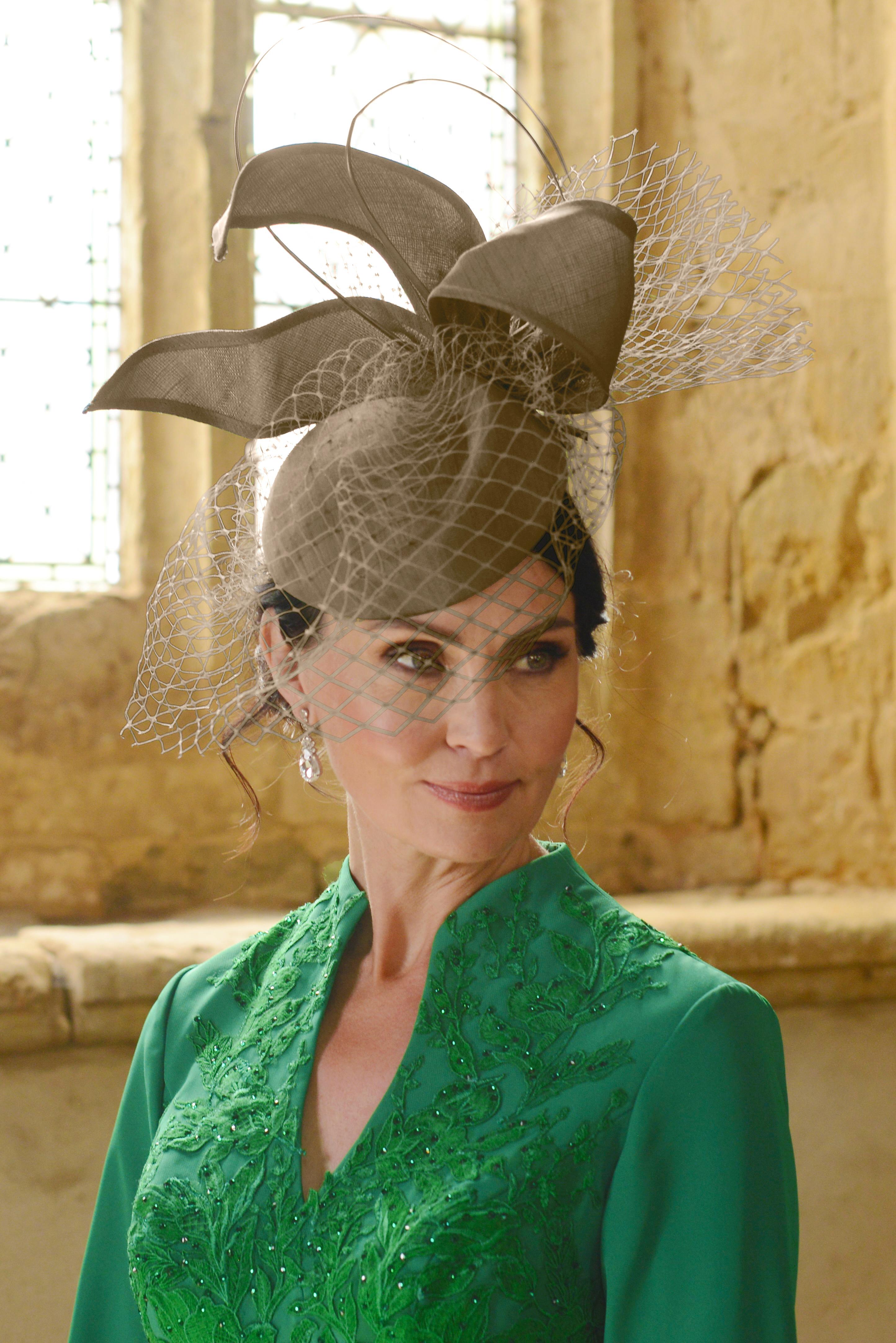 Nigel Rayment Pill Box Hat 23071 Taupe