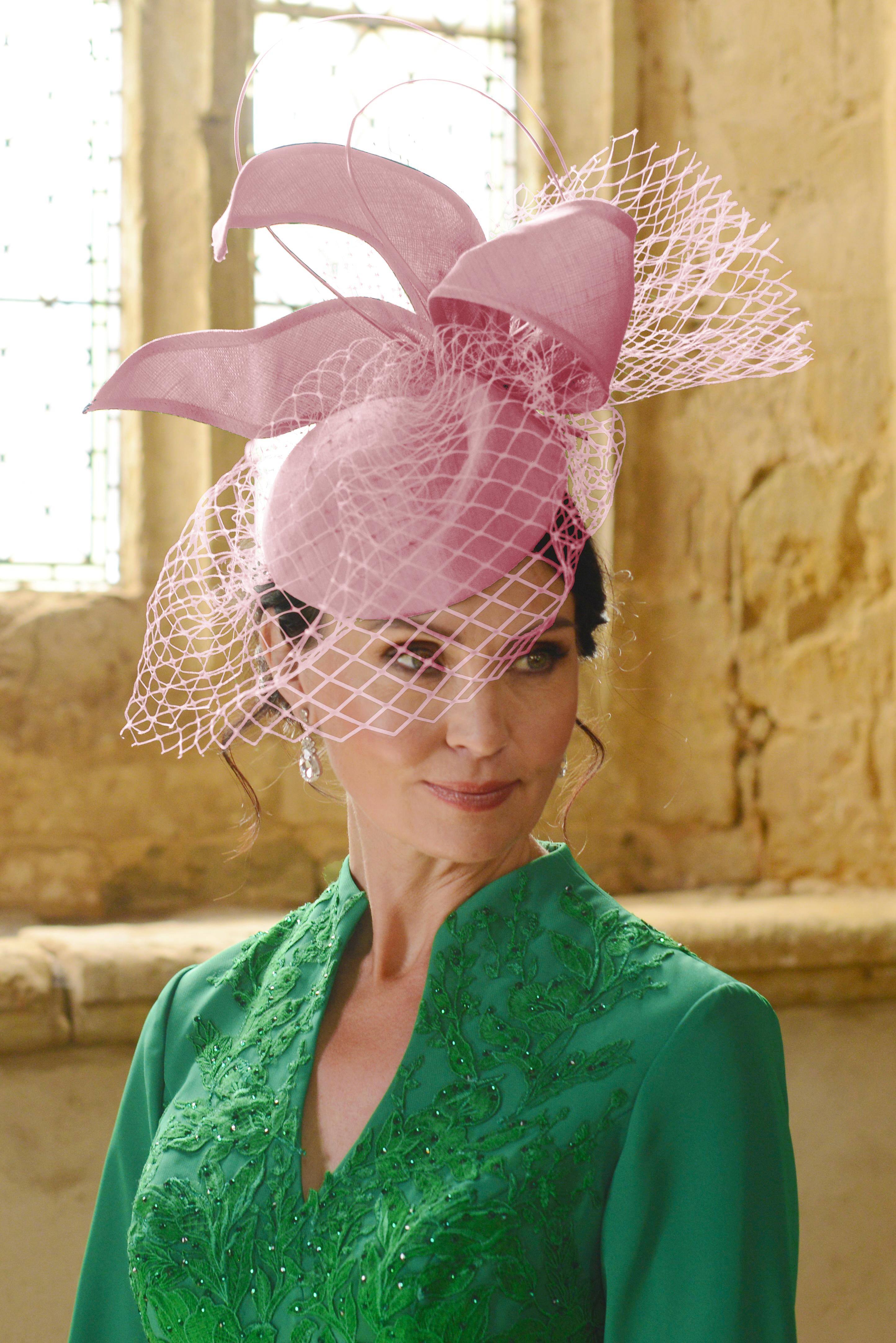 Nigel Rayment Pill Box Hat 23071  Blush