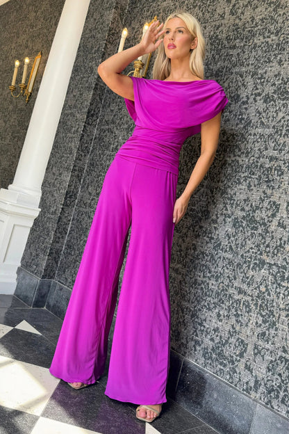 ATOM LABEL carbon jumpsuit Magenta