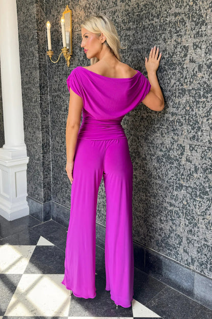 ATOM LABEL carbon jumpsuit Magenta