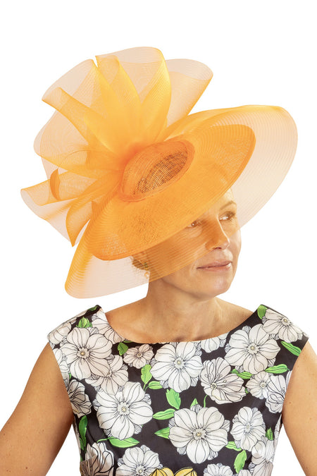 Peach Small Fascinator 065