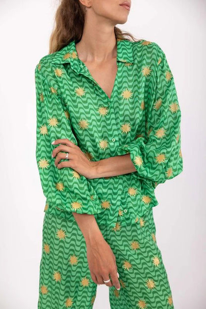 Sundress JOE SHIRT Arizona  Green print