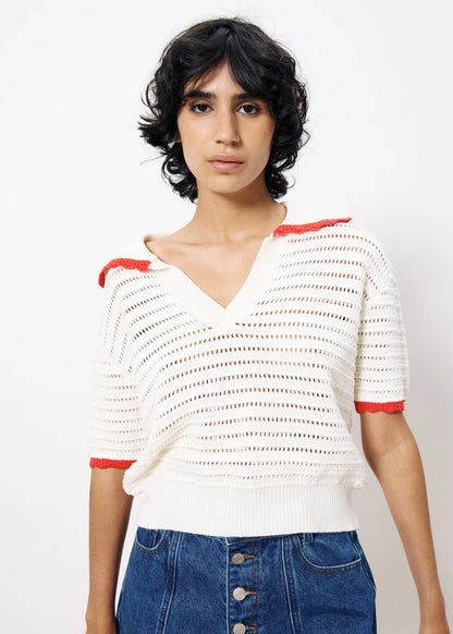 FRNCH Caine  cream sweater
