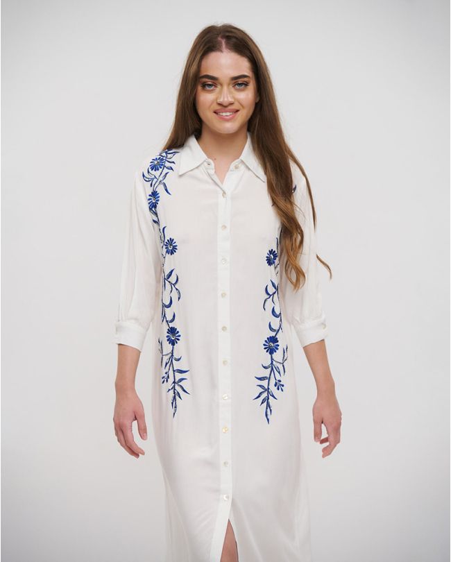 BLE 648-0043 long line shirt dress
