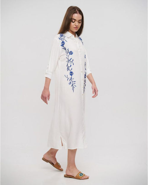 BLE 648-0043 long line shirt dress