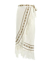 BLE 527-0021 wrap skirt wort fringes