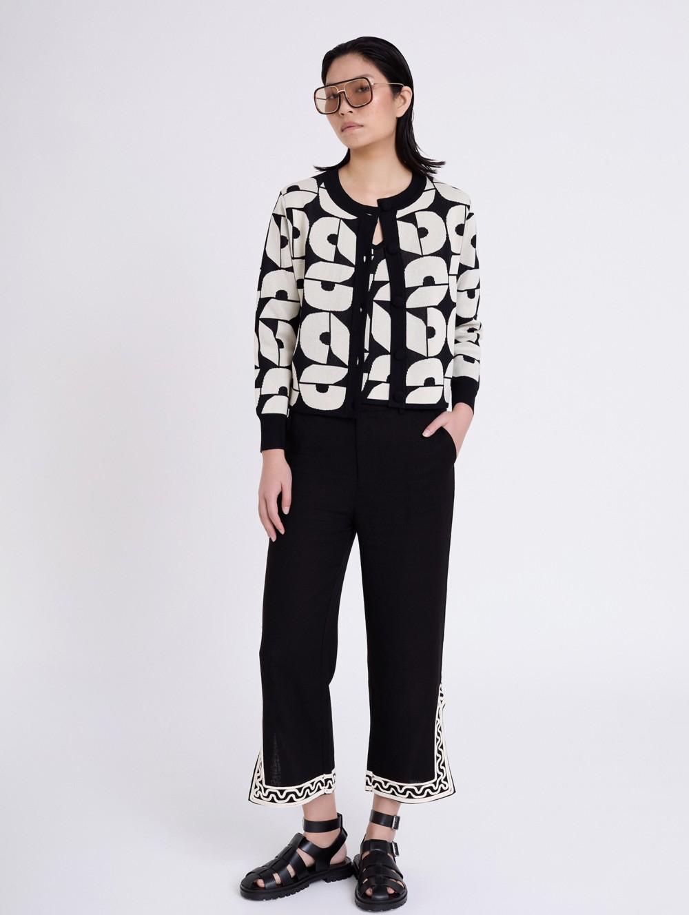 SKATIE BRAND  Jacquard knitted jacket