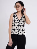 SKATIE BRAND  Jacquard knitted top