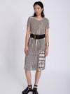 SKATIE BRAND Geometric print microfibre dress