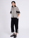 SKATIE BRAND Retro print satin shirt