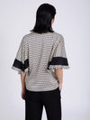 SKATIE BRAND Retro print satin shirt