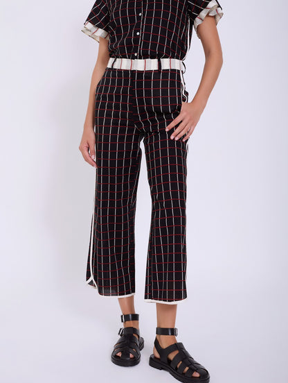 SKATIE BRAND  Cotton checked  Trouser