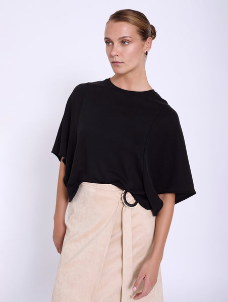 SKATIE BRAND Bar sleeve modal t-shirt