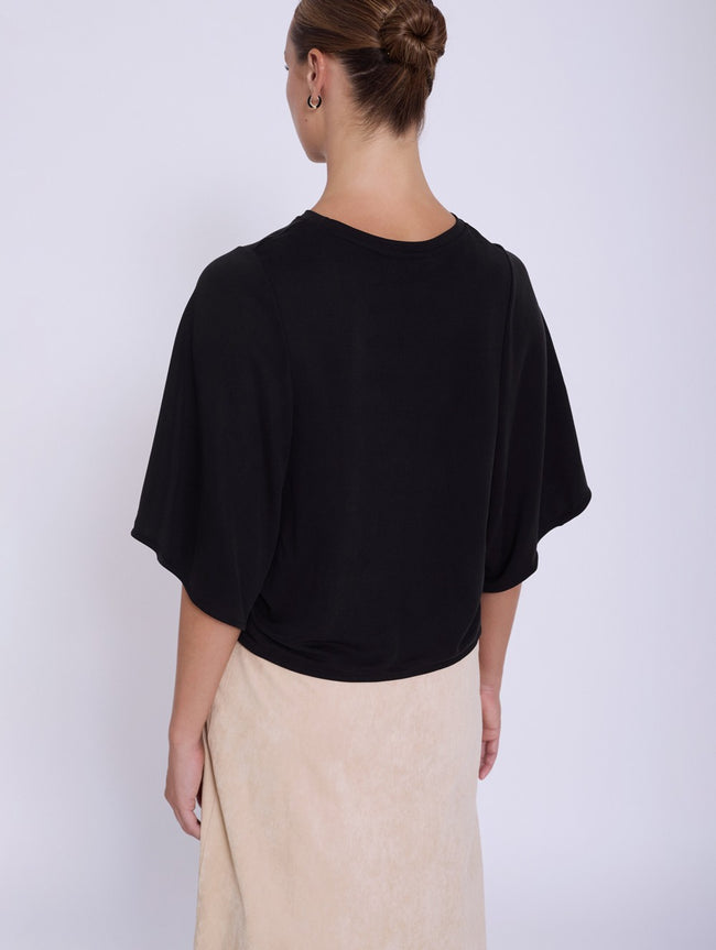 SKATIE BRAND Bar sleeve modal t-shirt