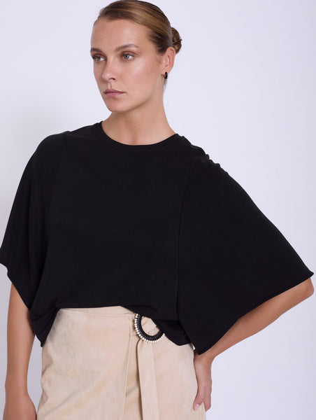 SKATIE BRAND Bar sleeve modal t-shirt