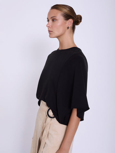 SKATIE BRAND Bar sleeve modal t-shirt