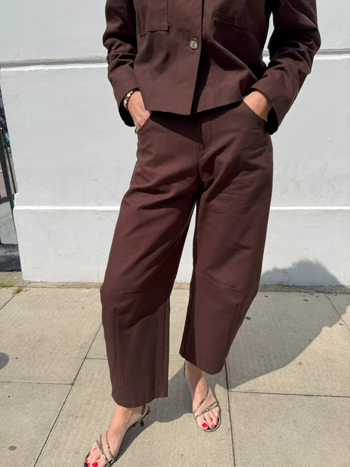 Libby Loves Erika trousers chocolate