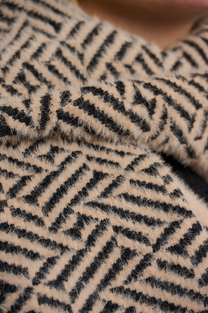 Rino & Pells Leah Scarf- Sand graphic