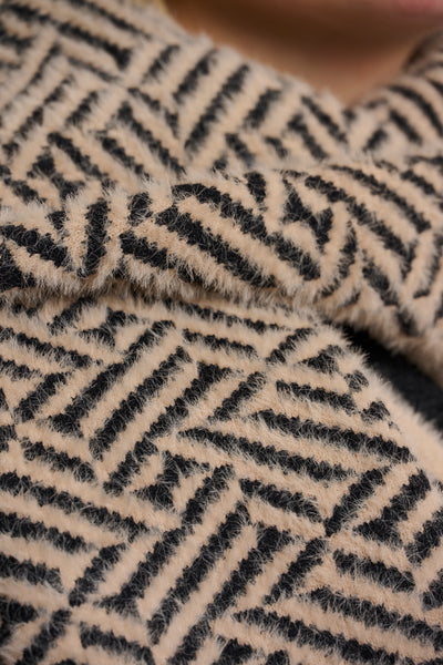 Rino & Pells Leah Scarf- Sand graphic