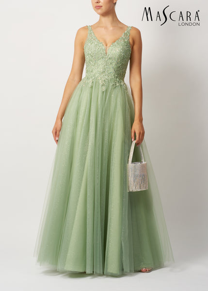 Mascara 11346 embellished tulle pistachio