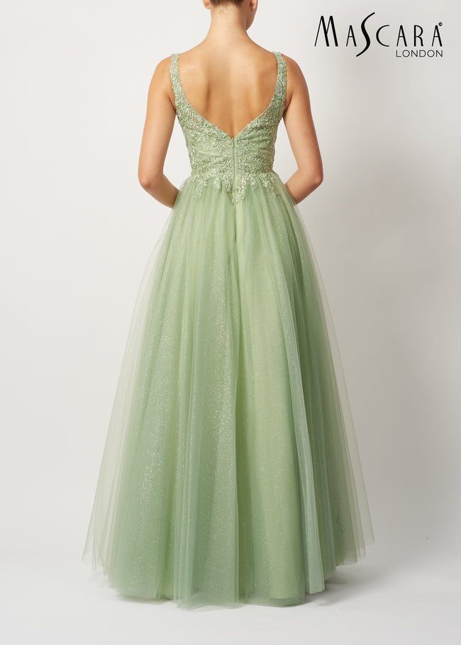 Mascara 11346 embellished tulle pistachio