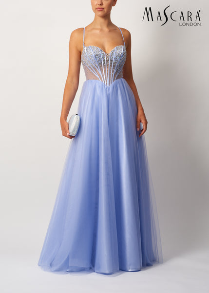 Mascara MC113515  Tulle tie back whisteria