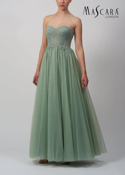 Macara MC12113 sweetheart tulle Baby Blue