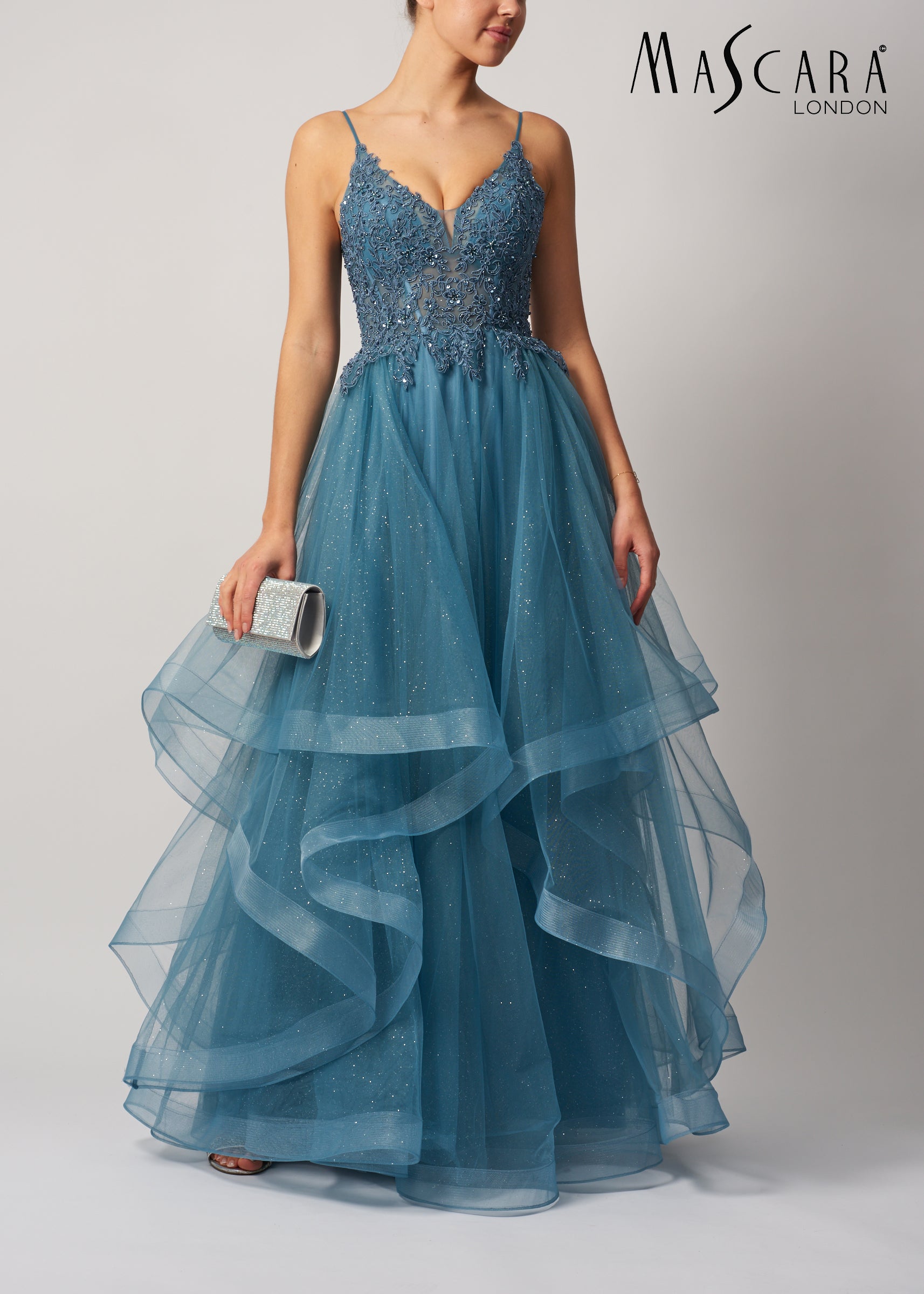 Mascara MC12345 Layered Tulle Chambray