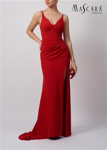 Mascara MC16326 Corset Top Dress Red