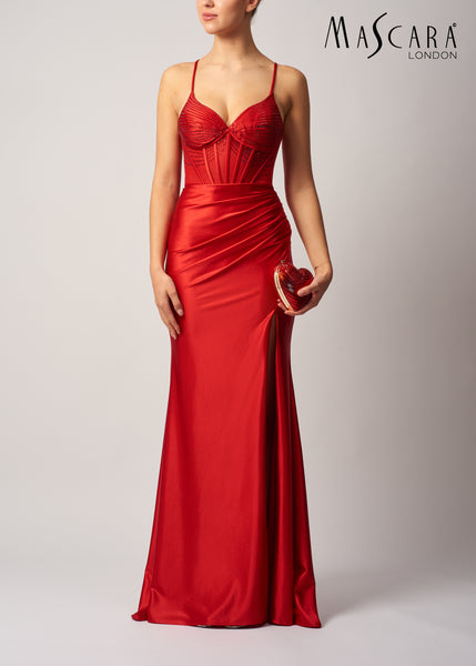 Mascara MC19445 Beaded jersey RED