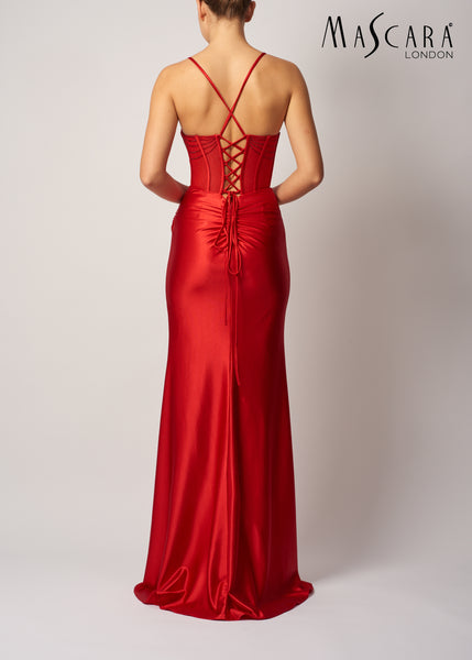 Mascara MC19445 Beaded jersey RED