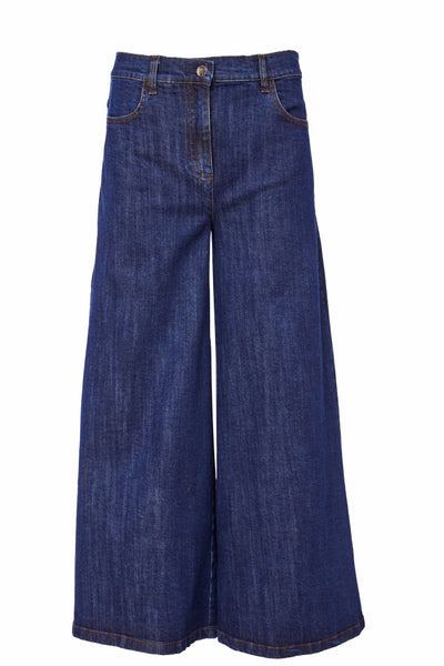 Naya NAS25254  Flared denim crop trouser