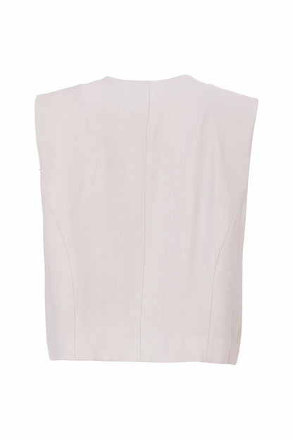 Naya NAS25272 Asymmetric style waistcoat with button closing