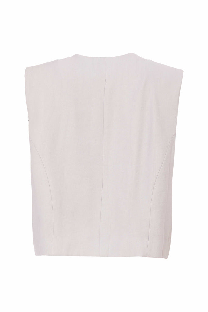 Naya NAS25272 Asymmetric style waistcoat with button closing