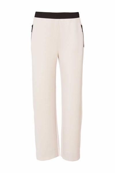 Naya NAS25293Pull up trouser with contrast panel at side seam and zip pocket