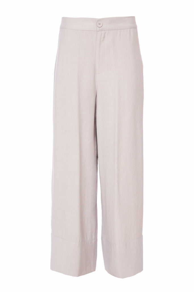 Naya NAS25307 Wide leg trouser with band at hem
