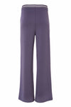 Naya NAS25339 Soft pull up wide leg trouser with rib detail at waist