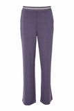 Naya NAS25339 Soft pull up wide leg trouser with rib detail at waist