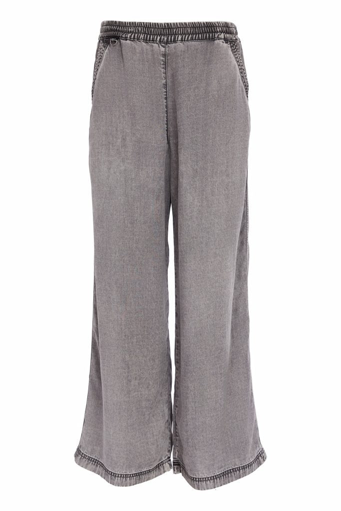 Naya 26137 Wide Leg Tencel Pull Up Trouser