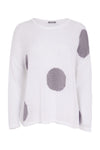 Naya 26142 Spot Print Round Neck Organic Knit