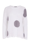 Naya 26142 Spot Print Round Neck Organic Knit