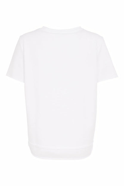 NAYA 26185 Short Sleeve T-Shirt With Raw Seam Detail