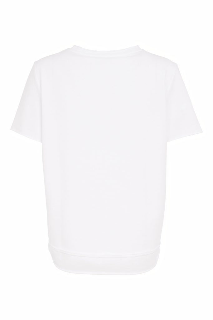 NAYA 26185 Short Sleeve T-Shirt With Raw Seam Detail